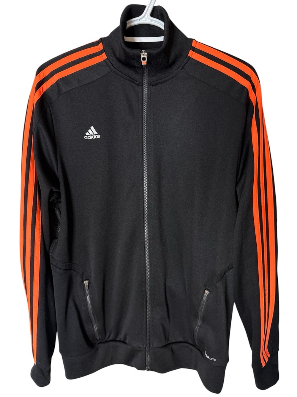 ADIDAS Men’s Predator Climalite Track Jacket Black Orange Geometric Large